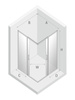 KABINA PRIME PROSTOKĄTNA U 90x120x200 CZYSTE 6mm ACTIVE SHIELD