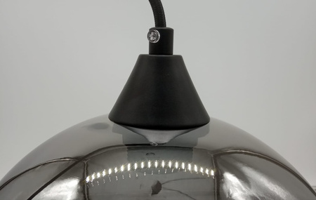 Lampa wisząca LOVE BOMB szara 25 cm