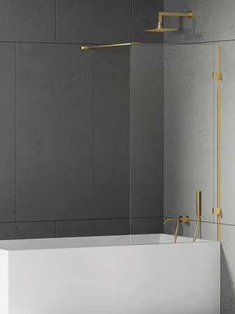Parawan nawannowy EVENTA GOLD SHINE stały U 100x150 szkło czyste 8mm Active Shield 2.0