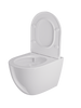 Miska WC VORTEX z deską wisząca owalna biały połysk CANEO TR2196DF
