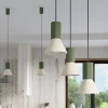 Lampa wisząca ESTRIA 1 beżowa/zielona oliwka