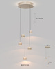 5039-513 Lampa wisząca piątka okrągła QUIBERON kaszmirowa - piaskowa