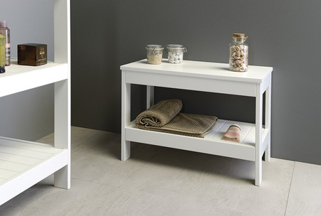 ETIDE regał niski 61x45x36 cm, biały mat