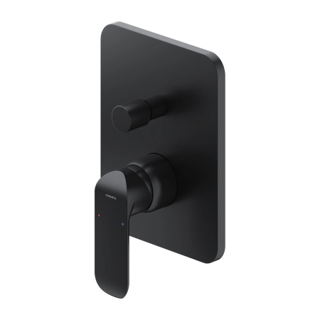 SACRAMENTO bateria prysznicowo-wannowa podtynkowa, czarny mat