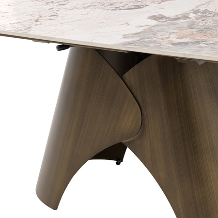 Bresso Dining Table Bronze 1600/2400x900x760mm