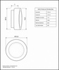 Lampa ścienna CANDY LED 13,5 cm - kinkiet transparentny, minimalistyczny