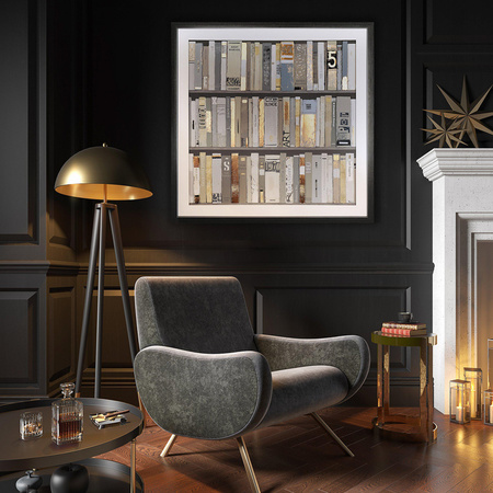 The Library Framed Art 900x30x900mm