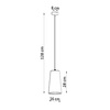 Lampa wisząca ceramiczna GULCAN