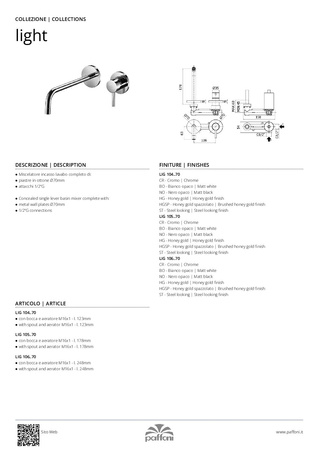 Bateria umywalkowa podtynkowa 128mm