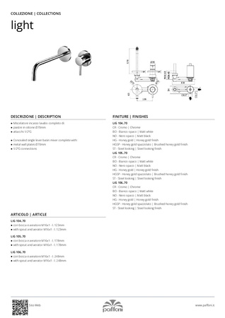 Bateria umywalkowa podtynkowa 248mm