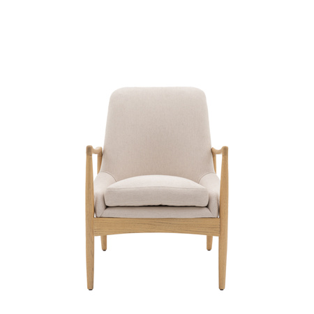 Fotel Carrera Naturalny len 685 x 720 x 820 mm