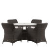 Ascot 4 Seater Round Dining Set