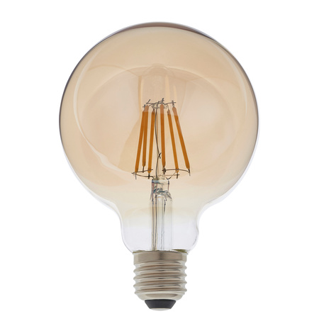 E27 LED Filament Globe 135x95mm Amber 6W