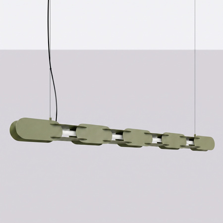 Lampa wisząca CHAIN 158 zielona oliwka LED 4000K