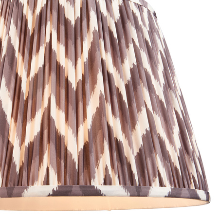 Zigzag Shade Pearl Grey Fabric 275x280x400mm