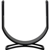 Kosz na drewno Bronte, czarny, 380 x 150 x 410 mm