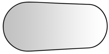 AROWANA lustro owalne w ramie 50x120cm, czarny mat