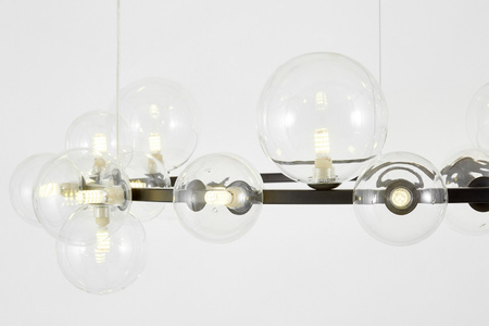 NOWOCZESNA LAMPA WISZĄCA CZARNA MERIDO W24