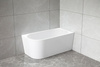 TIBERA R wanna przyścienna, narożna 150x75cm, biały