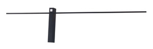 MAXLIGHT W0283 KINKIET SABRE 91 cm CZARNY IP23, ściemnialny z włącznikiem d