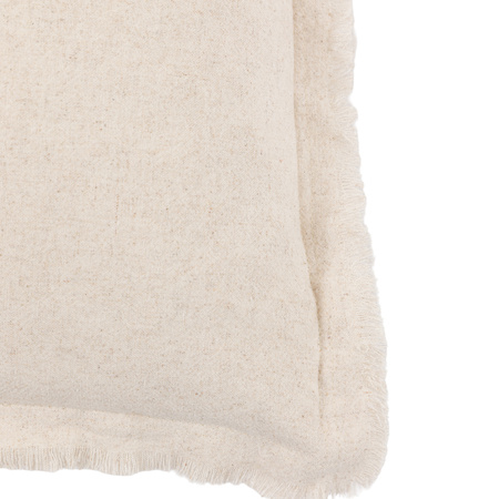 Linen Look Cushion Cream 2pk 450x450mm