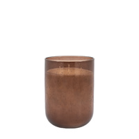 Glass Filled Candle Large Brown Pomegranate