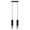 Lampa wisząca LOOPEZ 2 czarny/chrom