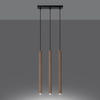 Lampa wisząca PASTELO 3L drewno