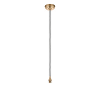 Eltham 1 Pendant Light Brushed Aged Brass/Black