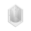 KABINA NEW SOLEO PÓŁOKRĄGŁA U 90x90x195 CZYSTE 6mm ACTIVE SHIELD