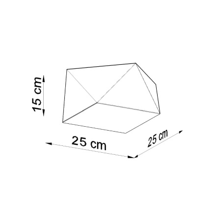 Plafon HEXA 25 cekin