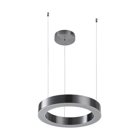 Lampa wisząca CIRCLE 40 cm - LED, ring tytan szczotkowany