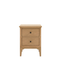 Malvern 2 Drawer Bedside 450x400x600mm