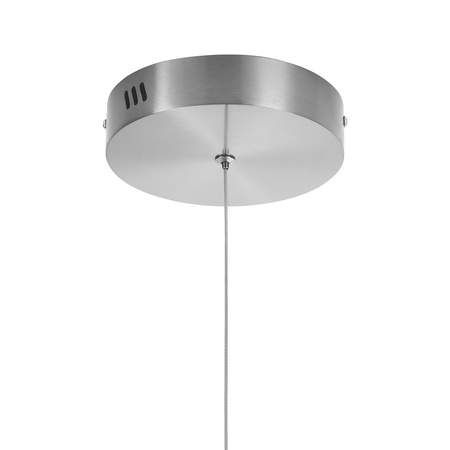Lampa wisząca CIRCLE 60 cm - LED, ring nikiel szczotkowany
