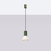 Lampa wisząca ESTRIA 1 beżowa/zielona oliwka