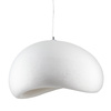 Lampa wisząca STONE 40 cm - biała boho, japadni, wabi-sabi