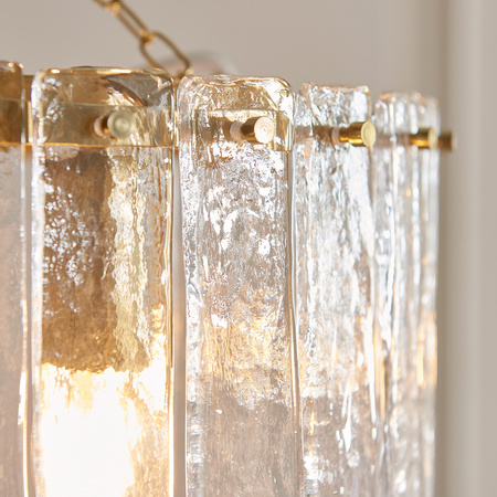 Karine 3 Pendant Light Brushed Aged Brass