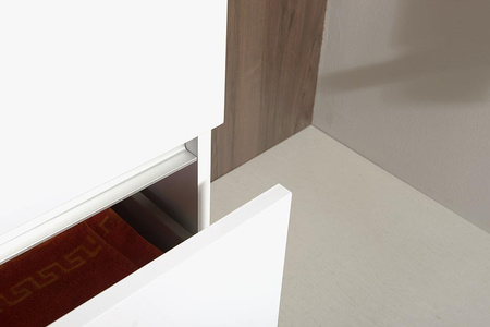 LARGO szafka umywalkowa, 99x50x41cm, biała połysk