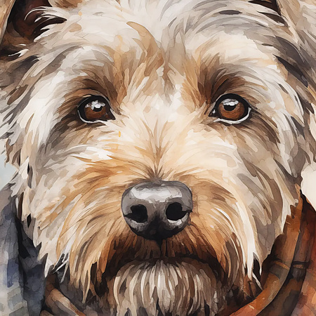 Teddy Framed Canvas 380x30x380mm
