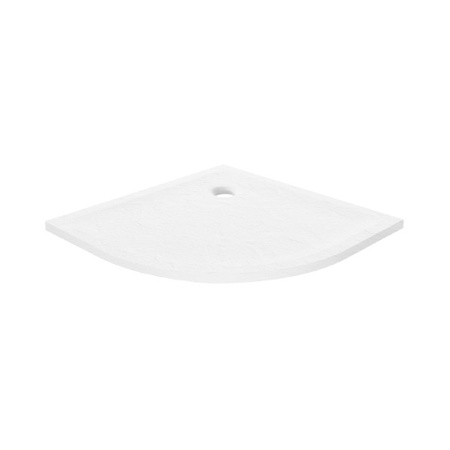 Brodzik MILD STONE akrylowy półokrągy R55 90x90x4,5 biały