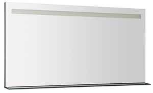 BRETO lustro z oświetleniem LED i półką 120x60,8cm