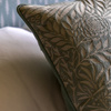 Fallow Leaf Woven Cushion Duck Egg 450x450mm