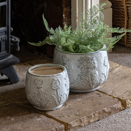 Meadow Floral Planter Set of 2