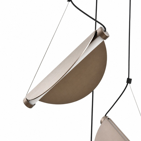 Lampa wisząca NAMI-12 - LED, szary szczotkowany