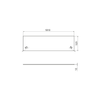 LOREA blat Rockstone 181x1,2x52,5cm, black attica
