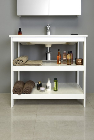 ETIDE szafka umywalkowa 81,5x86x44 cm, biały mat