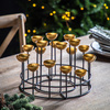 Multi Tealight Holder Gold/Black 330x330x205mm