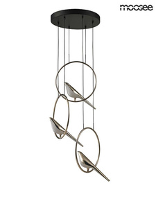 MOOSEE lampa wisząca BIRD DISC złota