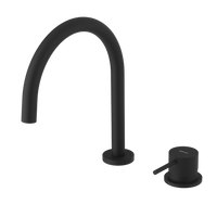 ULTRASAN dwuelementowa bateria umywalkowa bez odpływu, czarny mat