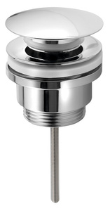 Korek umywalkowy 5/4“, klik-klak, duży grzybek, 10-55mm, chrom